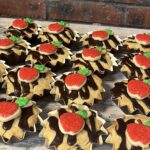 Rosh hashana apple topped blondie dessert