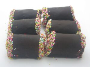 Yodels dipped in Sprinkles