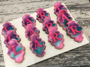 Monogram Plaque Cookies