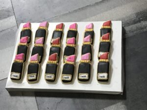 Lipstick Makeup personalized cookies