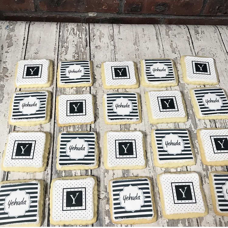 Bar Mitzvah Print Cookies