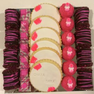 Baby Girl/Boy Platter - Embossed Baby Cookies
