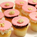 Mini Cupcake with Name Topper and bow
