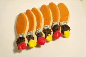 Artist Paintbrush  Cookies - Cookie Favors - Kosher