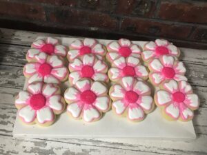Flower Cookies - Mother's Day Cookies - Bat Mitzvah Cookies