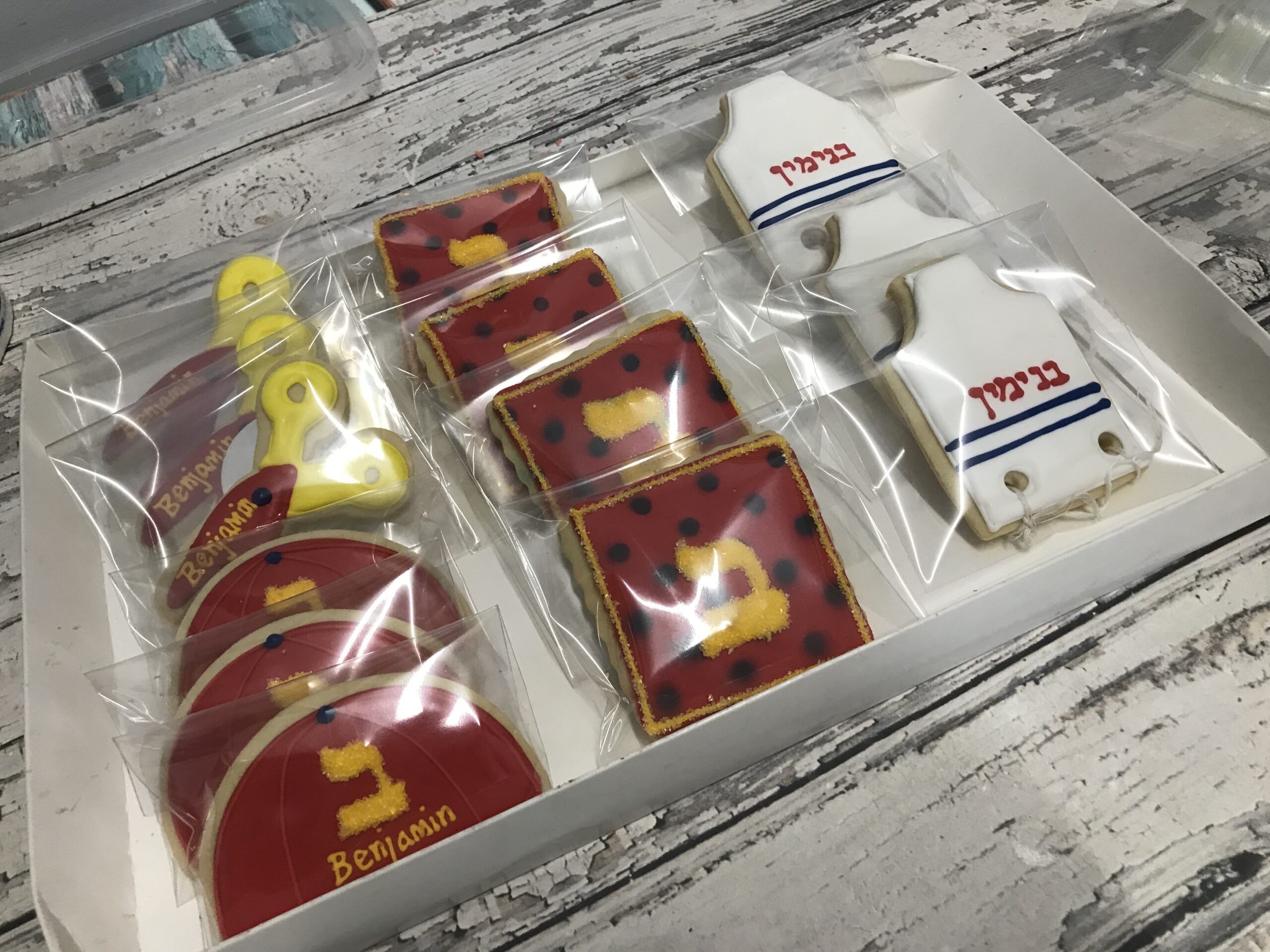 Assorted upsherin themed Cookies Mini Bites Cookies and