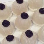 Rose Topped Dome Shaped Petit Fours