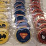 Superheros - Batman, spiderman and superman Party Favor Cookies