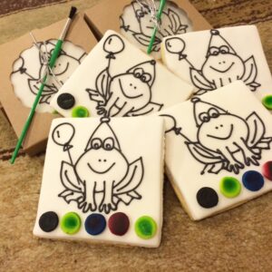PYO Frog Paint your Own Cookies - 12 Cookies in a gift box