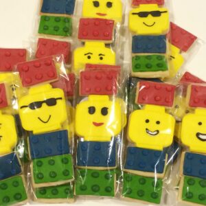 Mini Lego Assorted Cookies - 6 sets  (24 cookies)