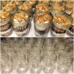 8 ounce Chocolate layered Mousse Mason Jars