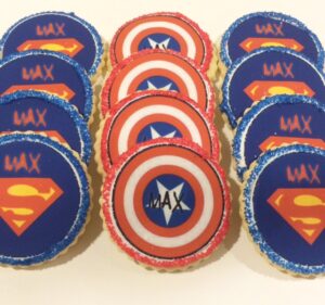 Captain America Superman Cookies