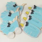 Baby Carriage & Bottle Embossed Cookies