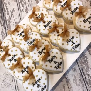 Heart Cookies - Wedding Engagement Cookies