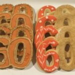 Number 60 Cookies - Sixty Birthday Gift - Cookie Favors
