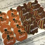 Thanksgiving Placecard Cookies - Turkey - pumpkin cookie favors