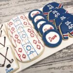 Hockey Themed Birthday cookies - 1 Dozen - Father's Day Cookies