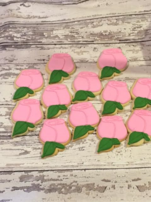 Rose Cookies - Mothers Day Gift - Mother's Day