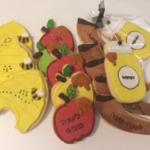 Rosh Hashana Assorted Cookies - Beehive, apples, shofars and honey jars