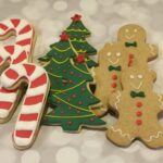 Christmas Cookies - Gingerbread man, christmas tree and candy cane