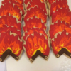 Lag Baomer Bonfire Cookies - BBQ cookies - Cookie Favors - Image 2