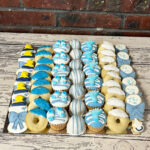 Assorted Baby Blue Platter -12"
