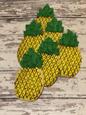 Large Fruit Pineapple Cookie - Cookie Favors