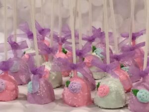 Rose cake pops