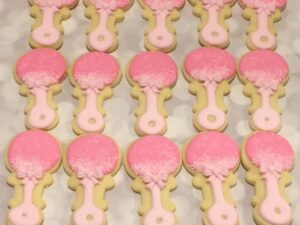 Baby Girl Rattle Cookies