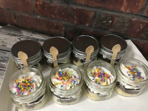 Confetti Fudge Mason Jars