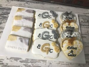 Elegant Engagement, Wedding Party Favor Cookies