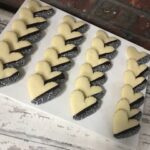 SMALL Half Dipped Heart Cookies