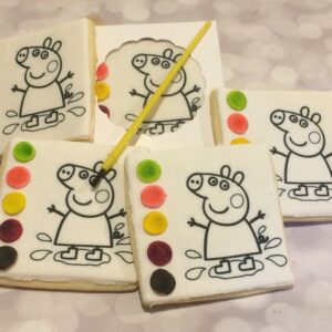 Peppa the pig PYO Paint Cookies - 12 Cookies in a gift box