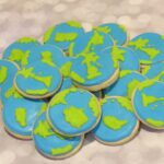 World Cookie - Globes - Cookie Favors - Traveler Party