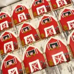 Barn Cookies - Farm Party Favor cookies