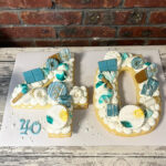 Birthday Cookie Cake - Cream Tarte Cookie Cake - Letters or number