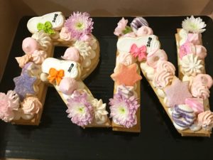 Letter Cookie Cake - Cream Tarte Cookie Cake - Letters or number - 2