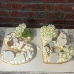 2 letter engagement Cookie Cake - 2 Letter Cream Tart