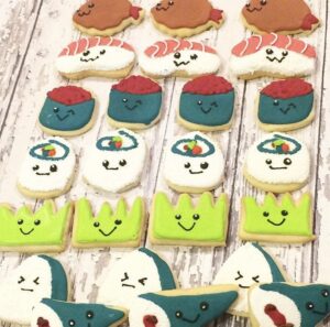 Sushi Party Favor Cookies - Kosher - Cookie Favors