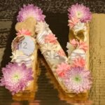 Name Letter Cookie Cake - 1 Letter or Number Cream Tart