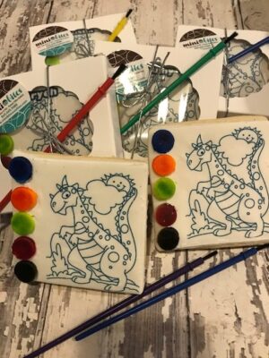 Boys Party - Dinosaur Paint Cookies - PYO party -12
