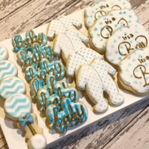 Baby Boy Shalom Zachor Cookies