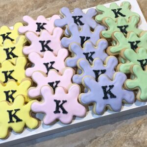 Paint Splatter cookie favor