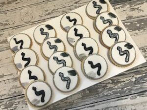 Bar Mitzvah Monogram Cookies