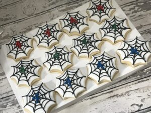 Spiderman Birthday Cookies