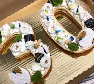 Birthday Cookie Cake - 30 -Letter Cookie Cake - Cream Tarte Cookie Cake - Letters or number -