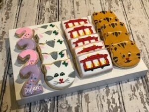 Daniel the Tiger Birthday Favor Cookies