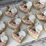 Mini heart cookie cake - Cream Tarte Cookie Cake -