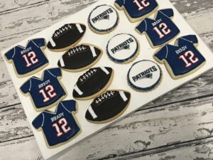 Patriots Cookie Football Set - Cookie Favors