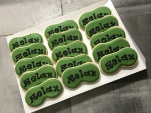 Relax Spa Mask Cookie Favors